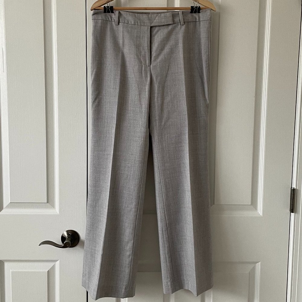 NWOT Talbots Women’s 10 Petite heather gray Wool dress pants fully lined